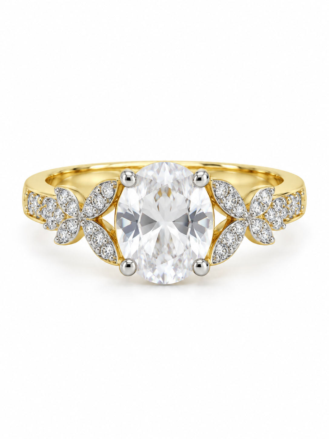 Gold Plated AD Finger Ring for Women