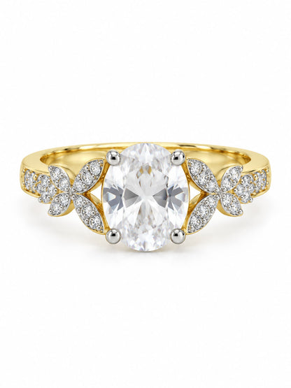 Gold Plated AD Finger Ring for Women
