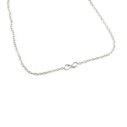 Silver Plated Rhinestone Minimal Pendant For Women