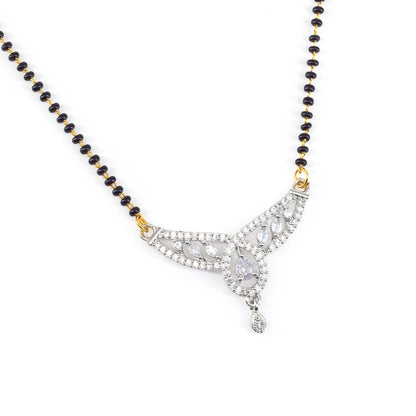Silver Plated AD Mangalsutra for Women