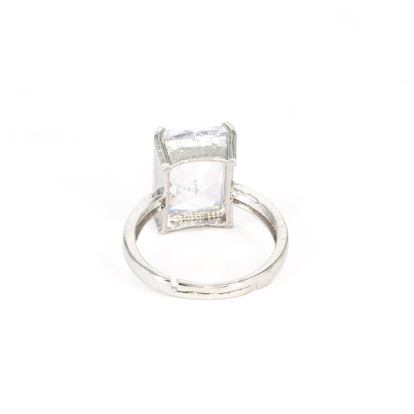 Silver Plated AD Finger Ring for Women