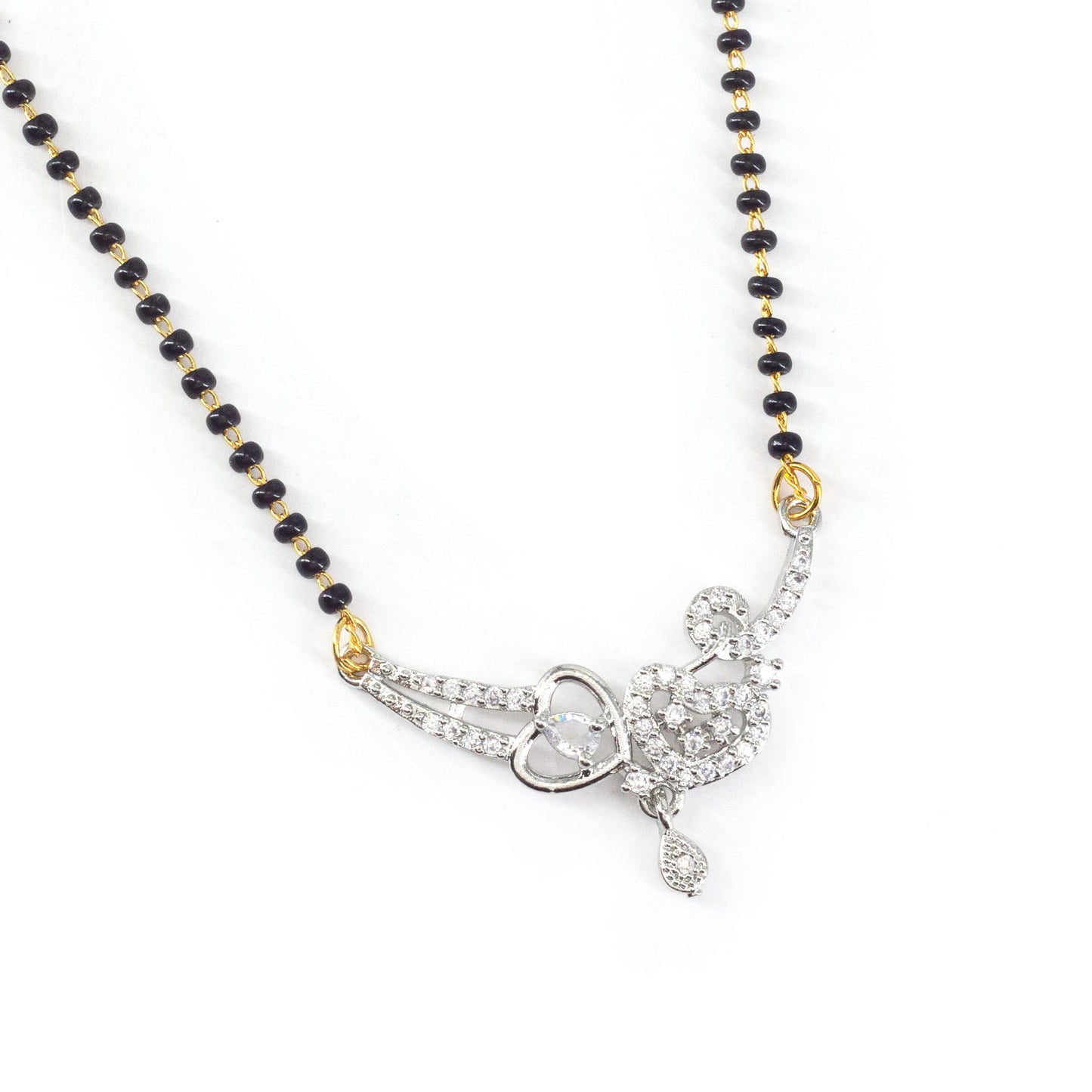 Silver Plated AD Mangalsutra for Women