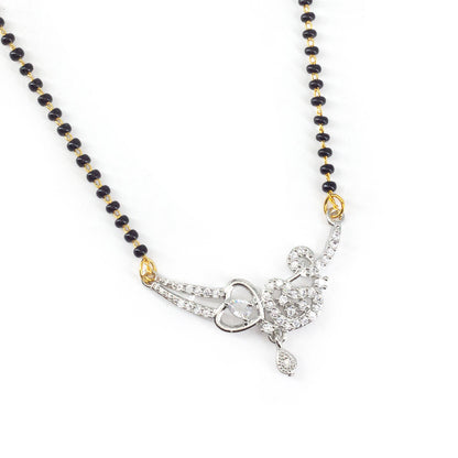Silver Plated AD Mangalsutra for Women