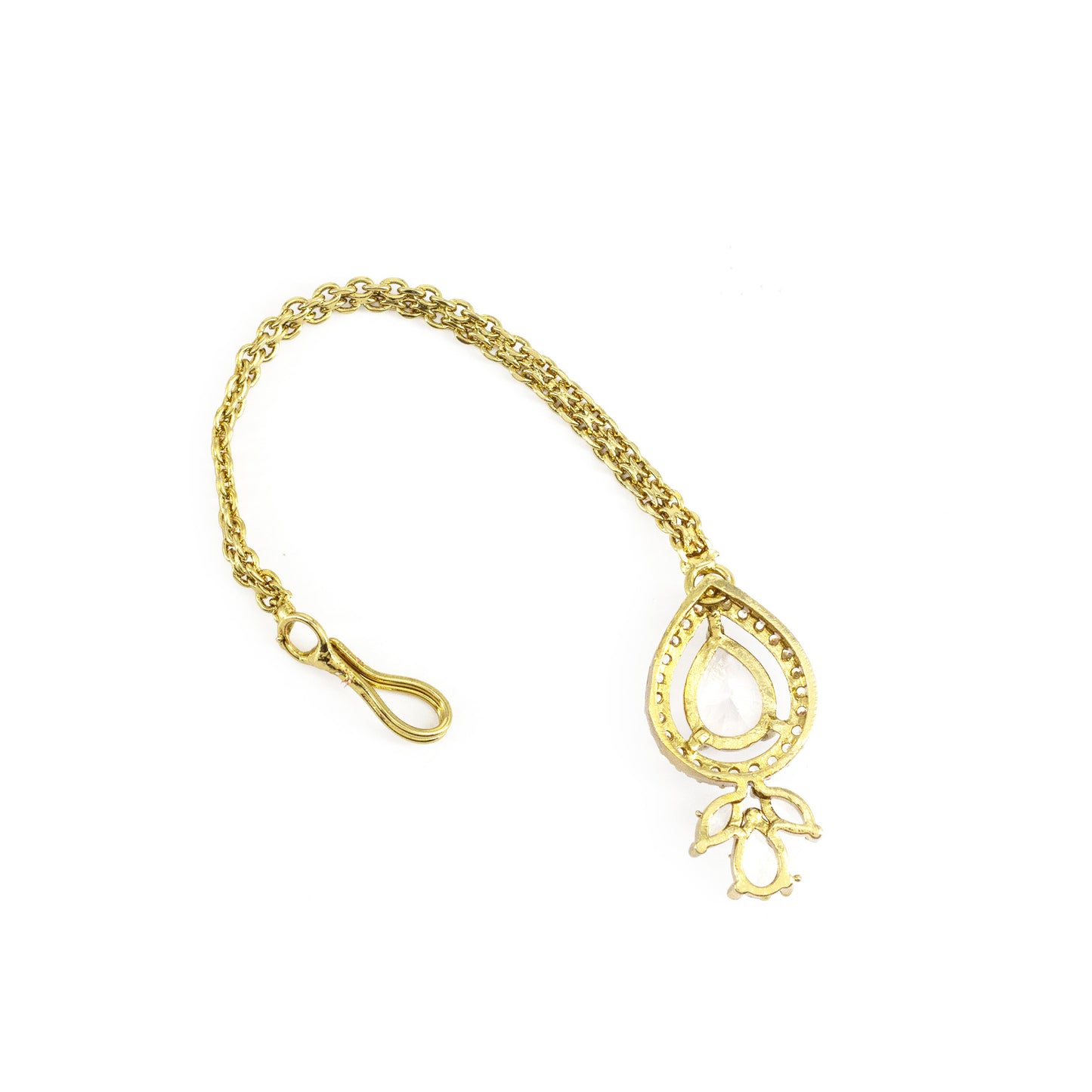 Gold Plated AD Maang Tikka for Women