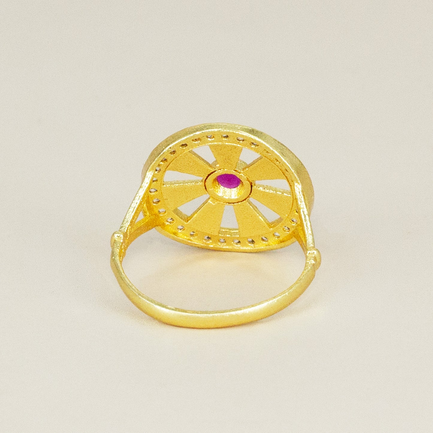 Gold Plated Anti Tarnish Finger Ring for Women