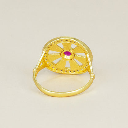 Gold Plated Anti Tarnish Finger Ring for Women