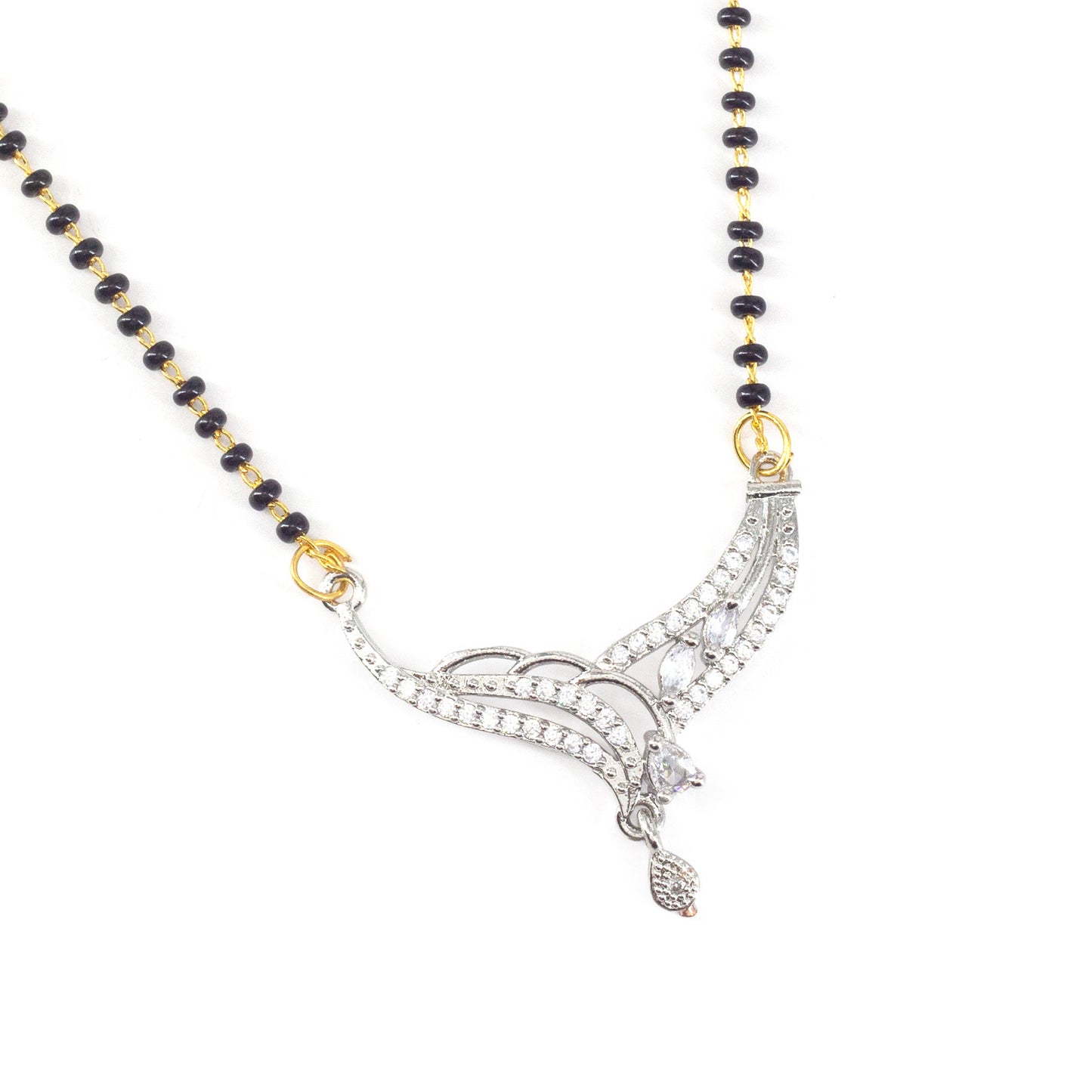 Silver Plated AD Mangalsutra for Women