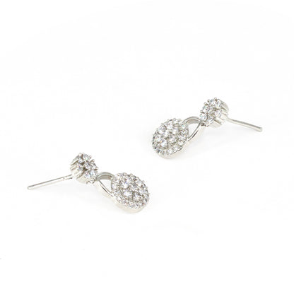 Silver Plated AD Studs Earring for Women