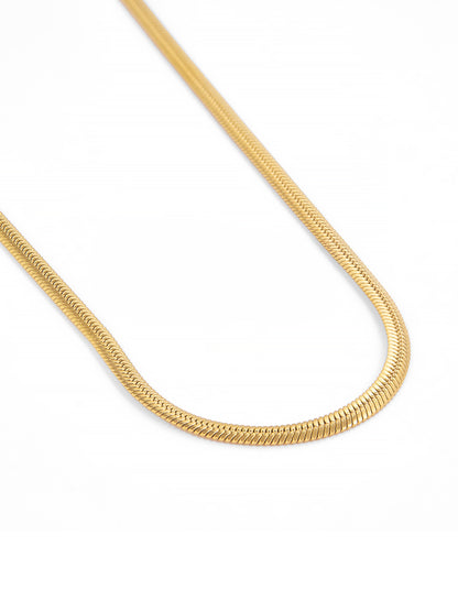 Minimal Stainless Steel Snake Chain Necklace