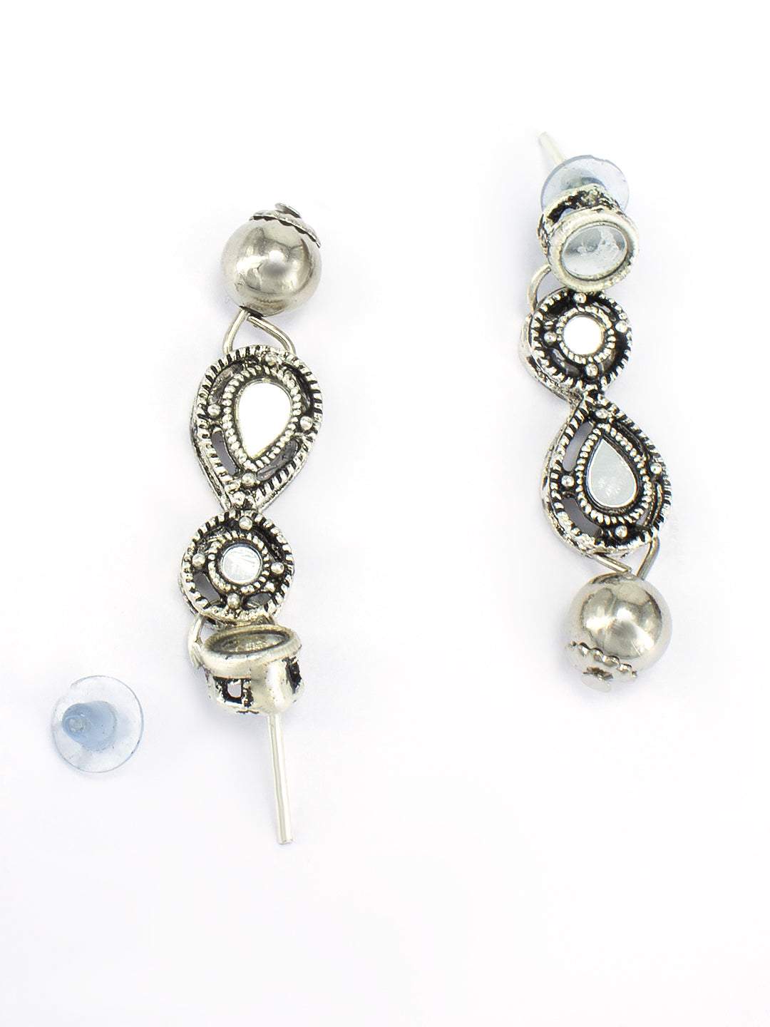 Silver Plated Mirror Jewellery Set