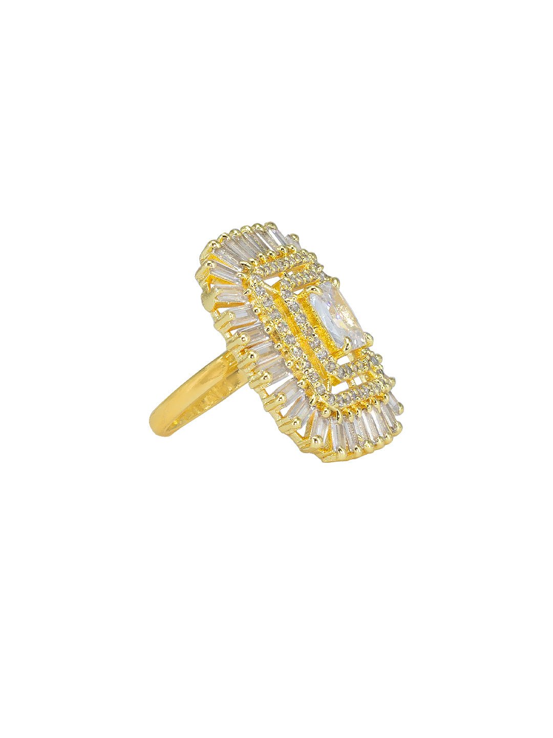 Square AD Adjustable Finger Ring