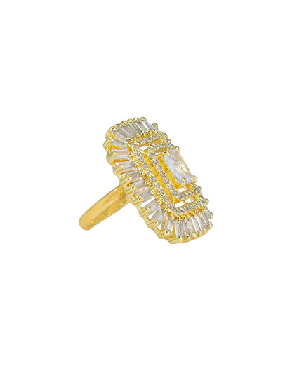 Square AD Adjustable Finger Ring