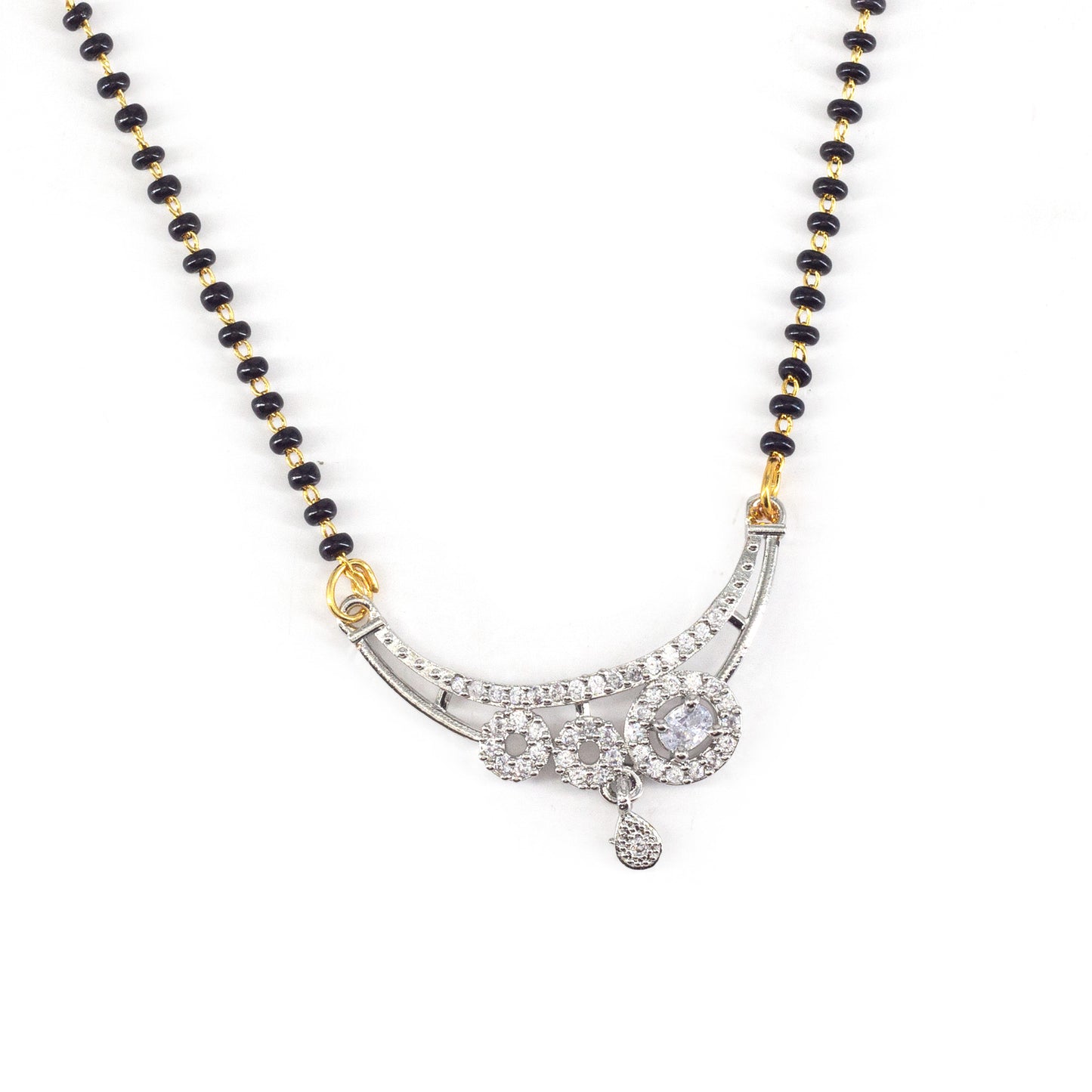 Silver Plated AD Mangalsutra for Women