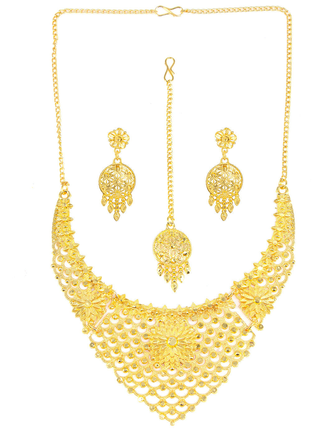 Gold-Plated Traditional Bridal Jewellery Set