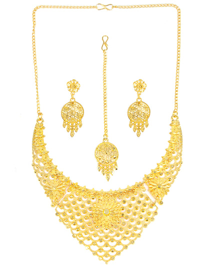 Gold-Plated Traditional Bridal Jewellery Set