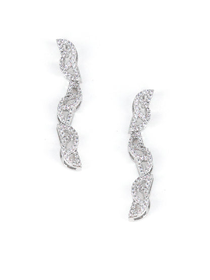 American Diamond White Minimal Jewellery Set For Women And Girls