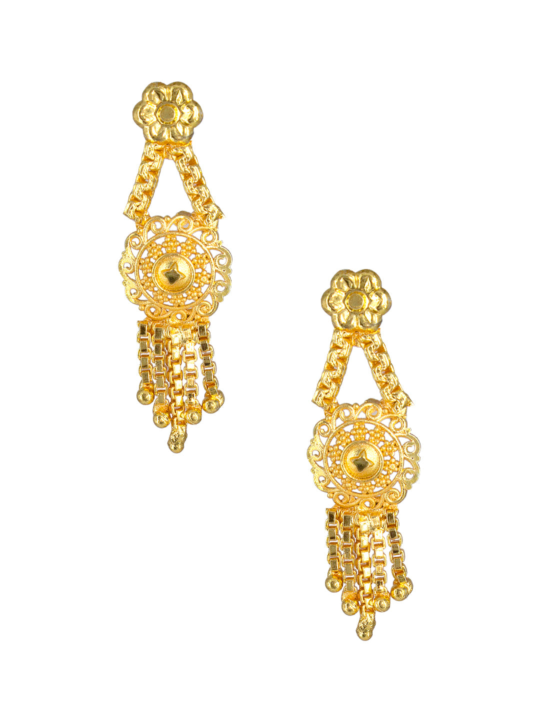 Gold-Plated Peacock Design Jewellery Set