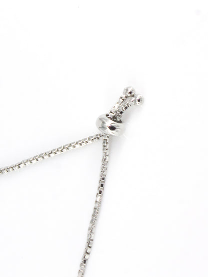 American Diamond Floral Design Green Adjustable Bracelet For Women and Girls