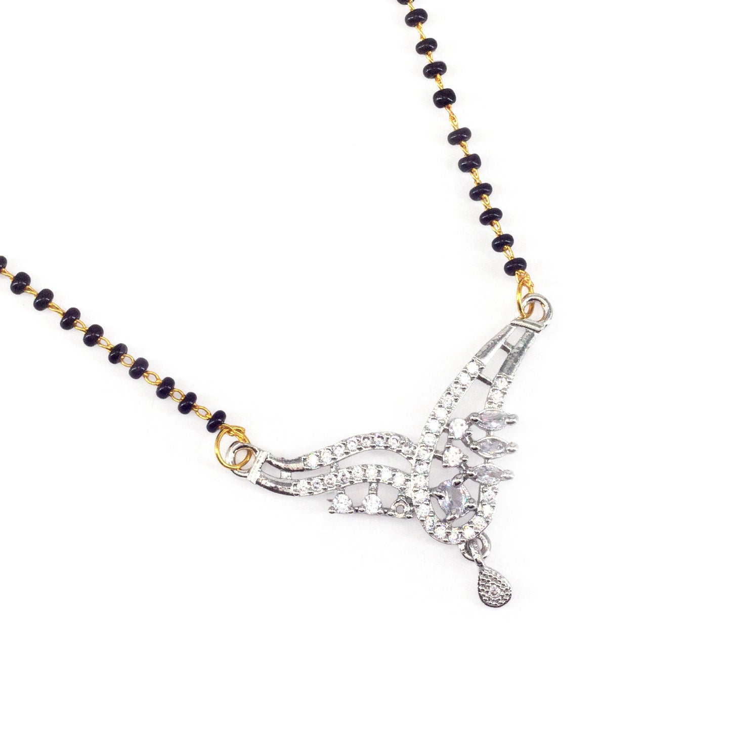 Silver Plated AD Mangalsutra for Women