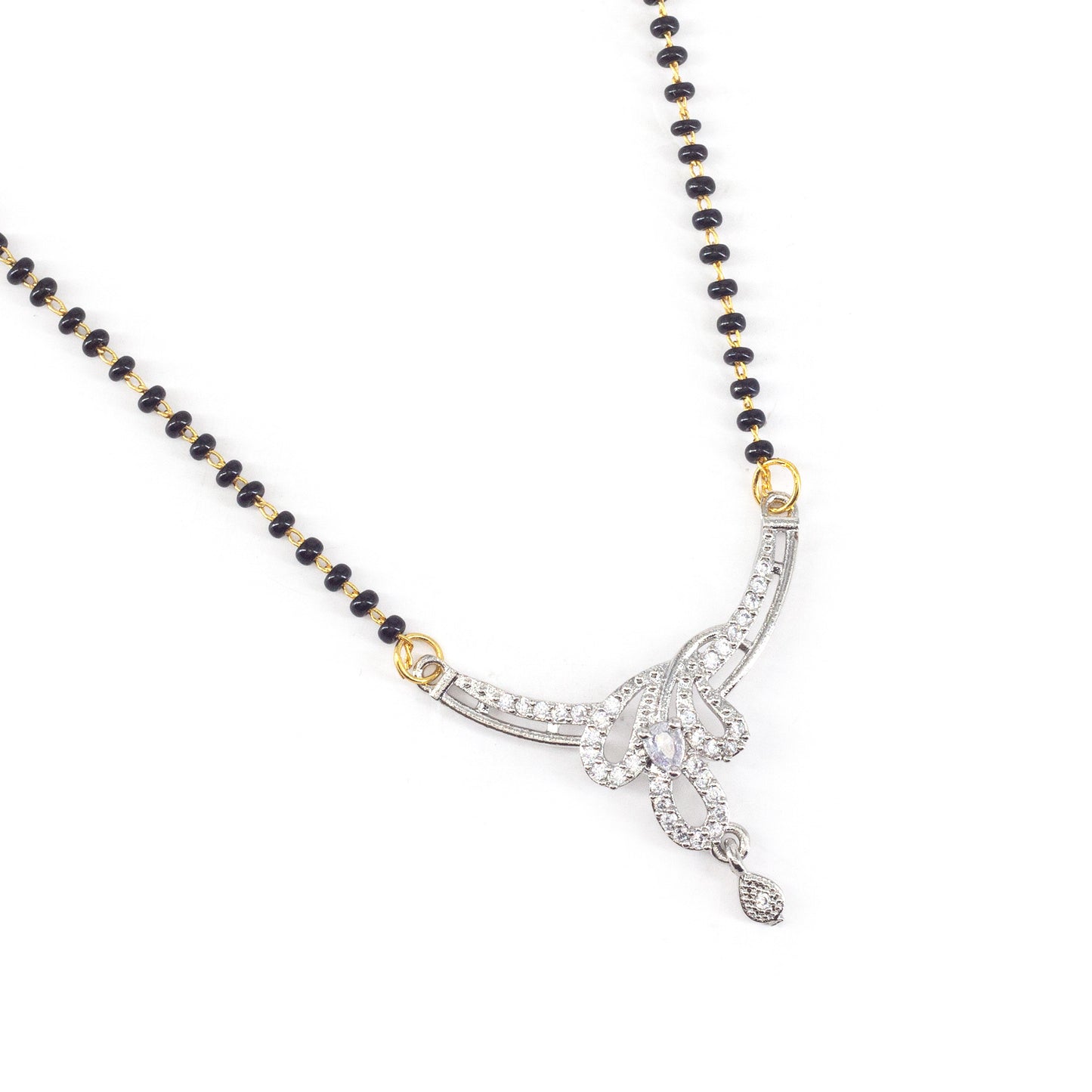 Silver Plated AD Mangalsutra for Women