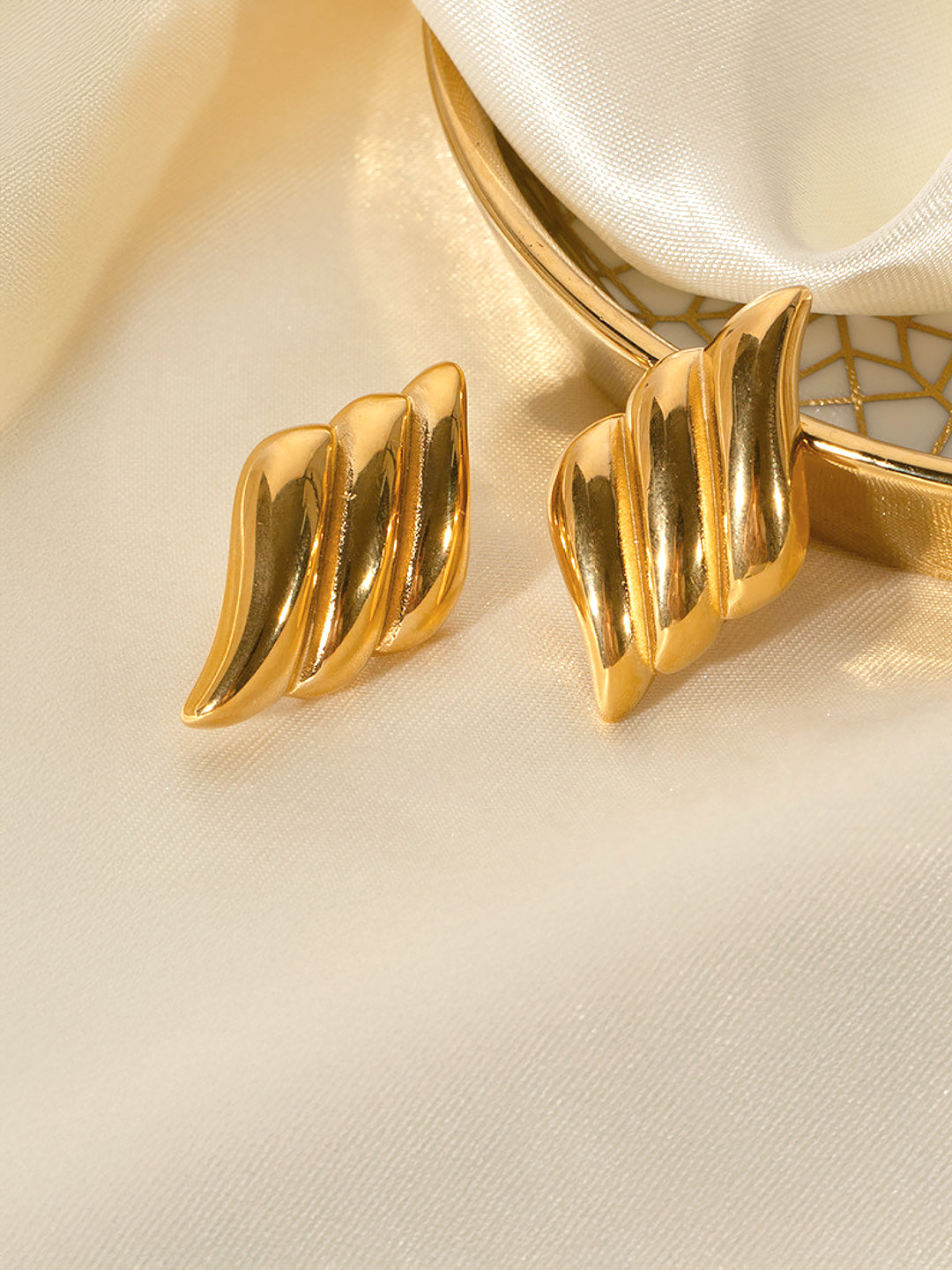 Stainless Steel Anti Tarnish Quirky Stud Earrings