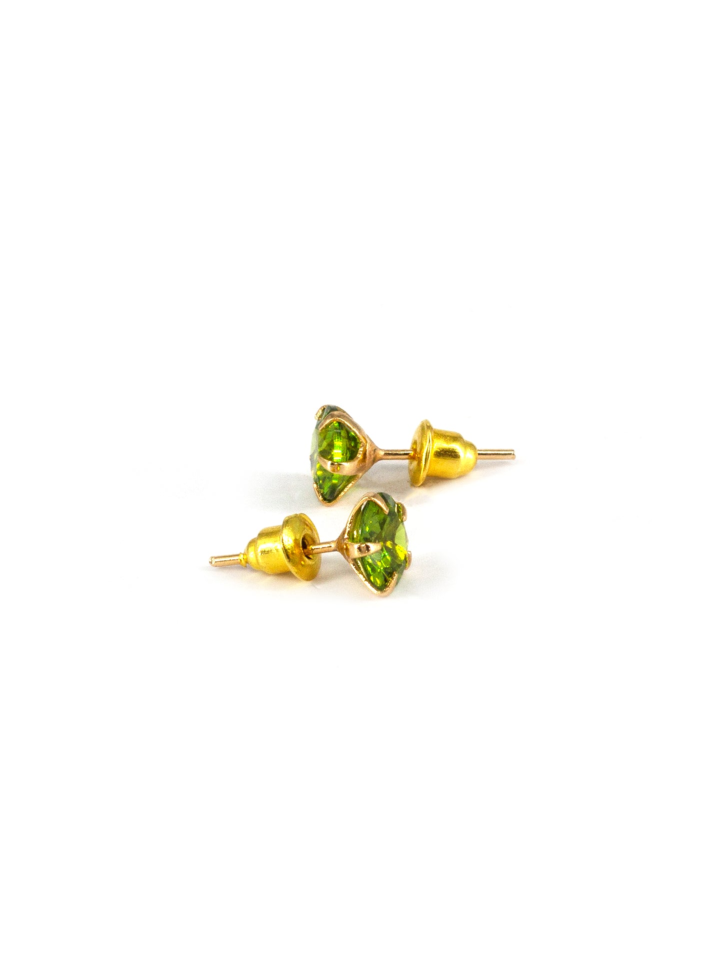 Green AD Stud Earrings for Women