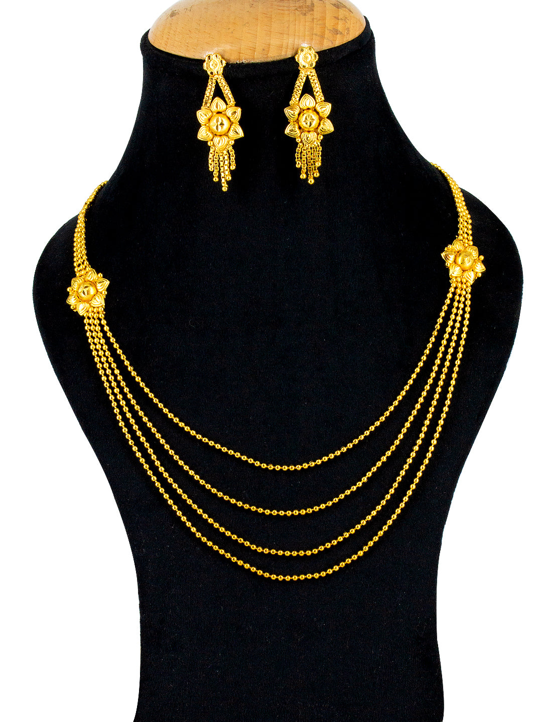 Minimal Gold-Plated Layered String Jewellery Set