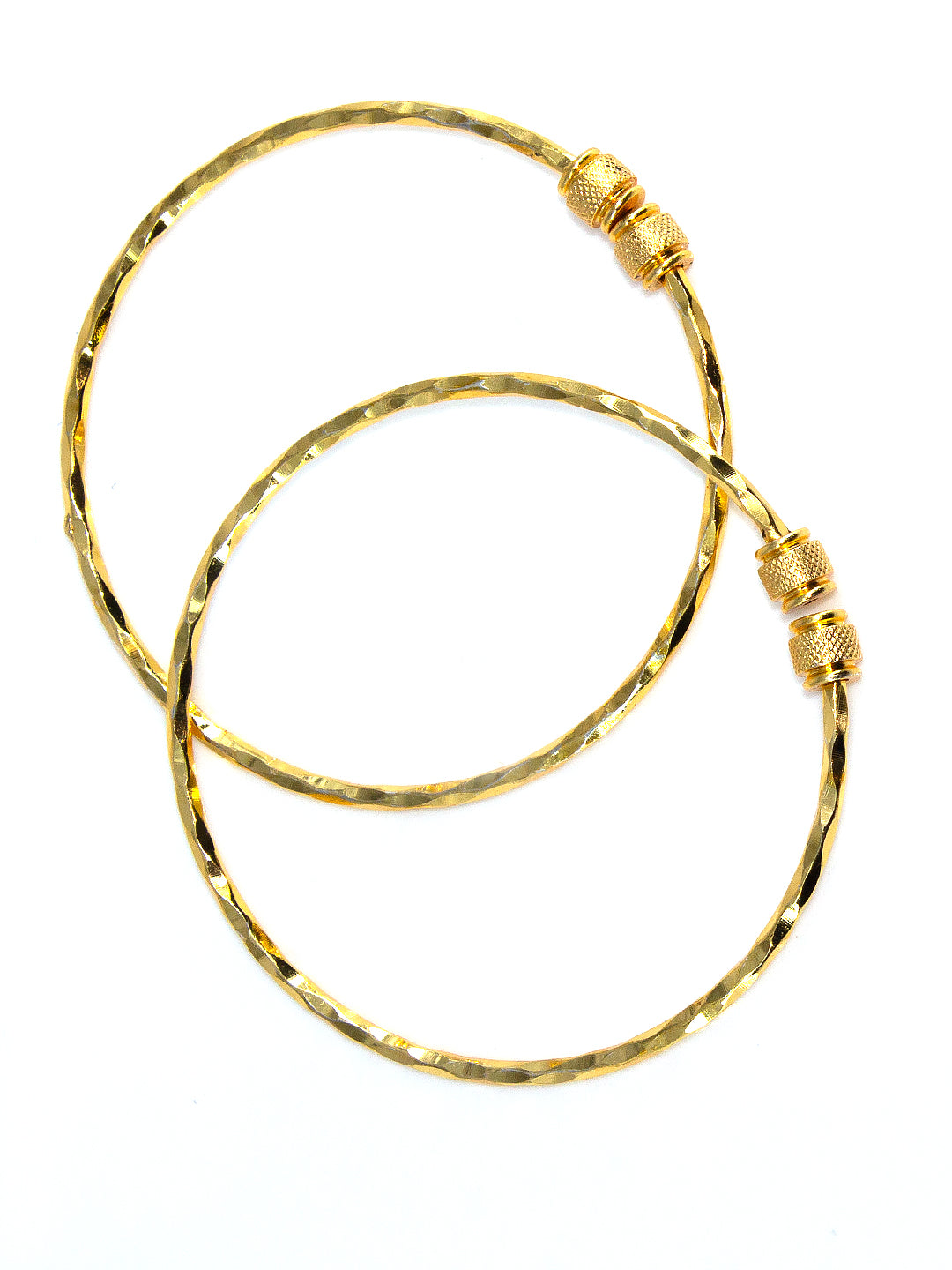 1 Gram Gold-Plated Copper Adjustable Bangles ( Set of 2)