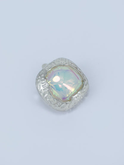 Square Stone Stud Earrings