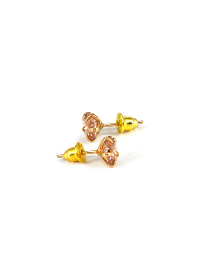 Amber AD Stud Earrings for Women