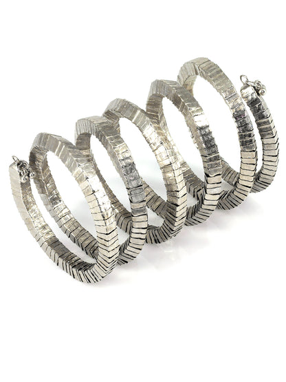 Oxidized Chunky Wraparound Bracelet