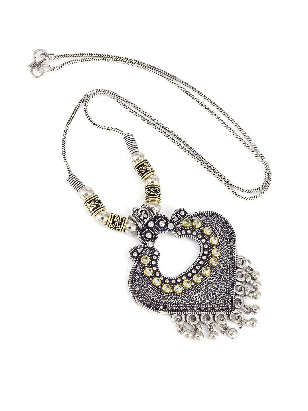 Oxidized Statement Chain Necklace