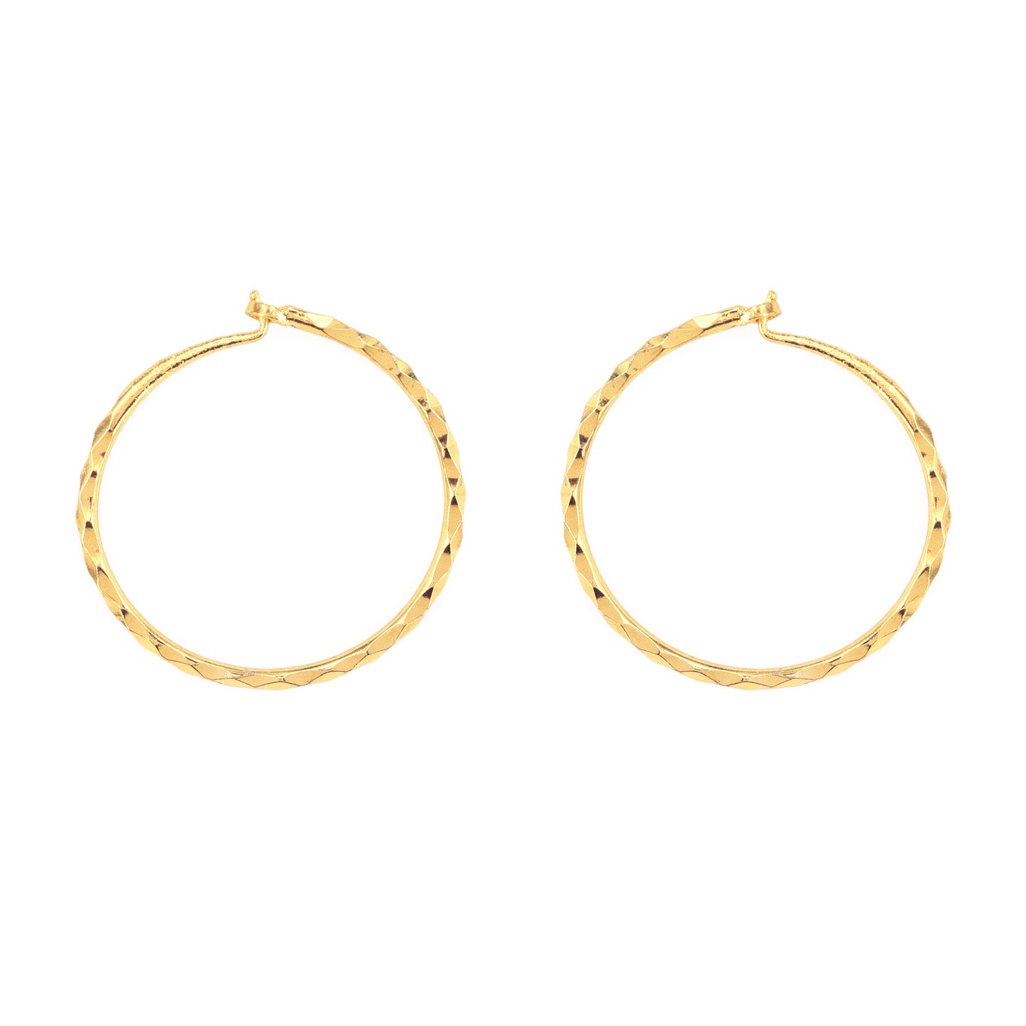 Gold Plated Classic Hoop Earrings for Women
