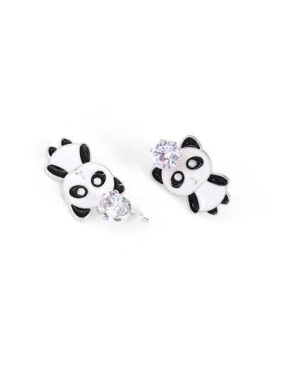 AD Cute Panda Earrings For Women And Girls