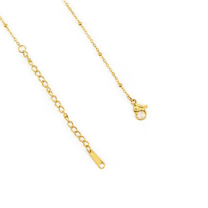 Gold Plated Cycle Charm Chain Necklace for Women