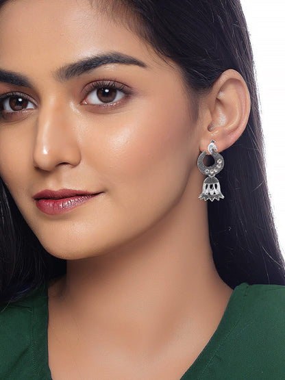 Peacock Jhumki Earrings