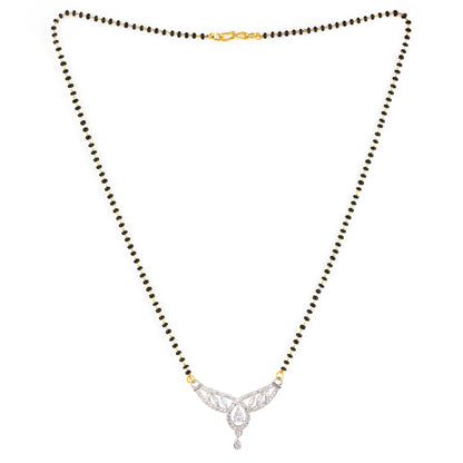 Silver Plated AD Mangalsutra for Women