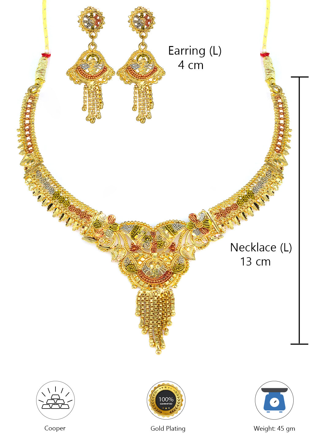 Gold-Plated Jewellery Set for Women