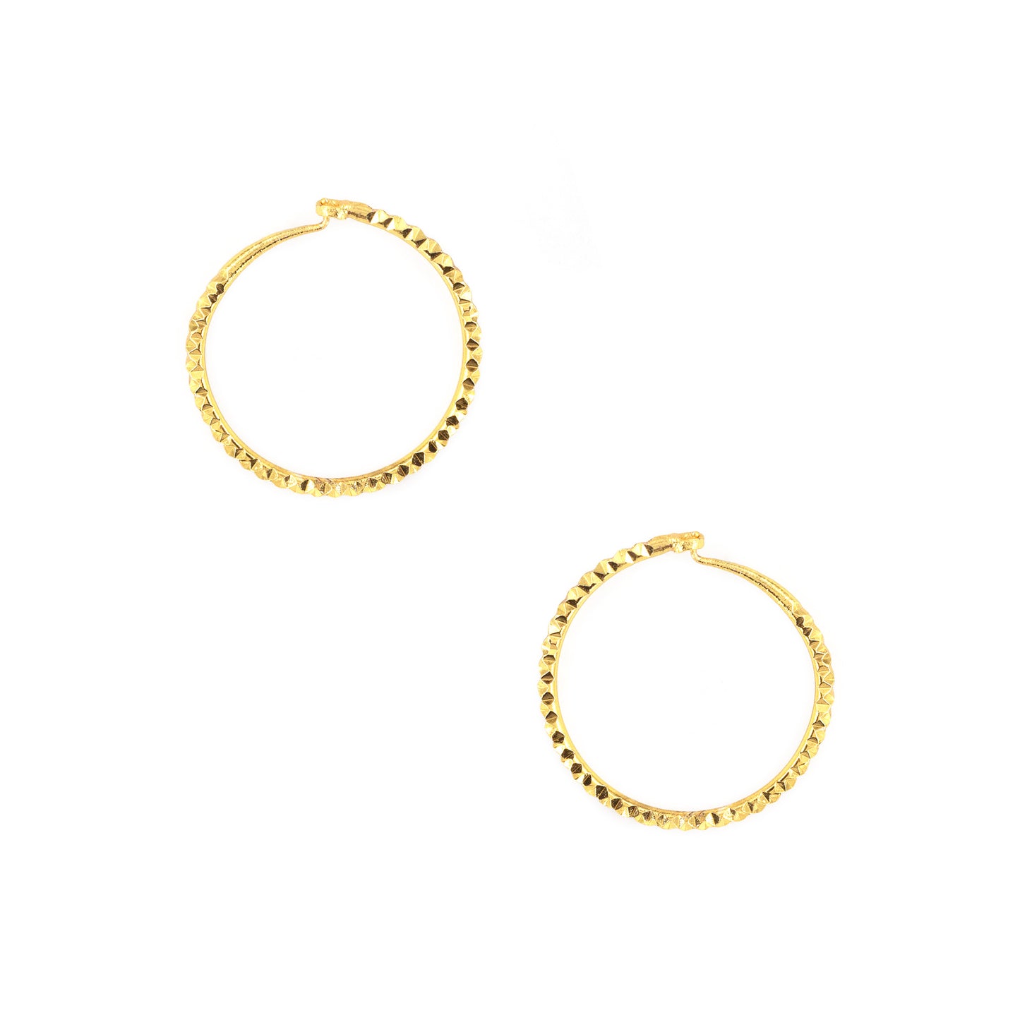 Gold Plated Classic Hoop Earrings for Women