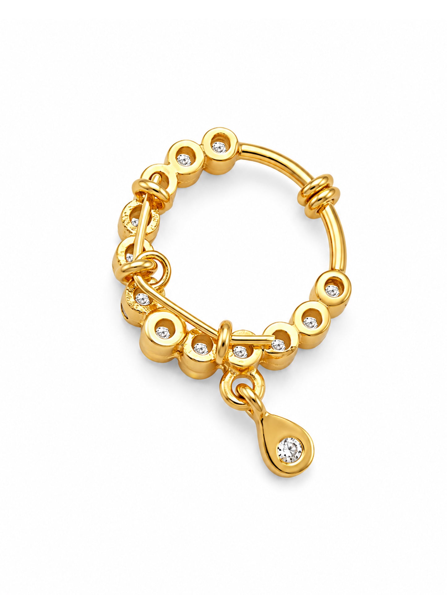 Gold Plated AD Small Nosering for Women
