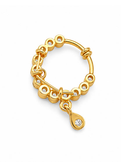 Gold Plated AD Small Nosering for Women