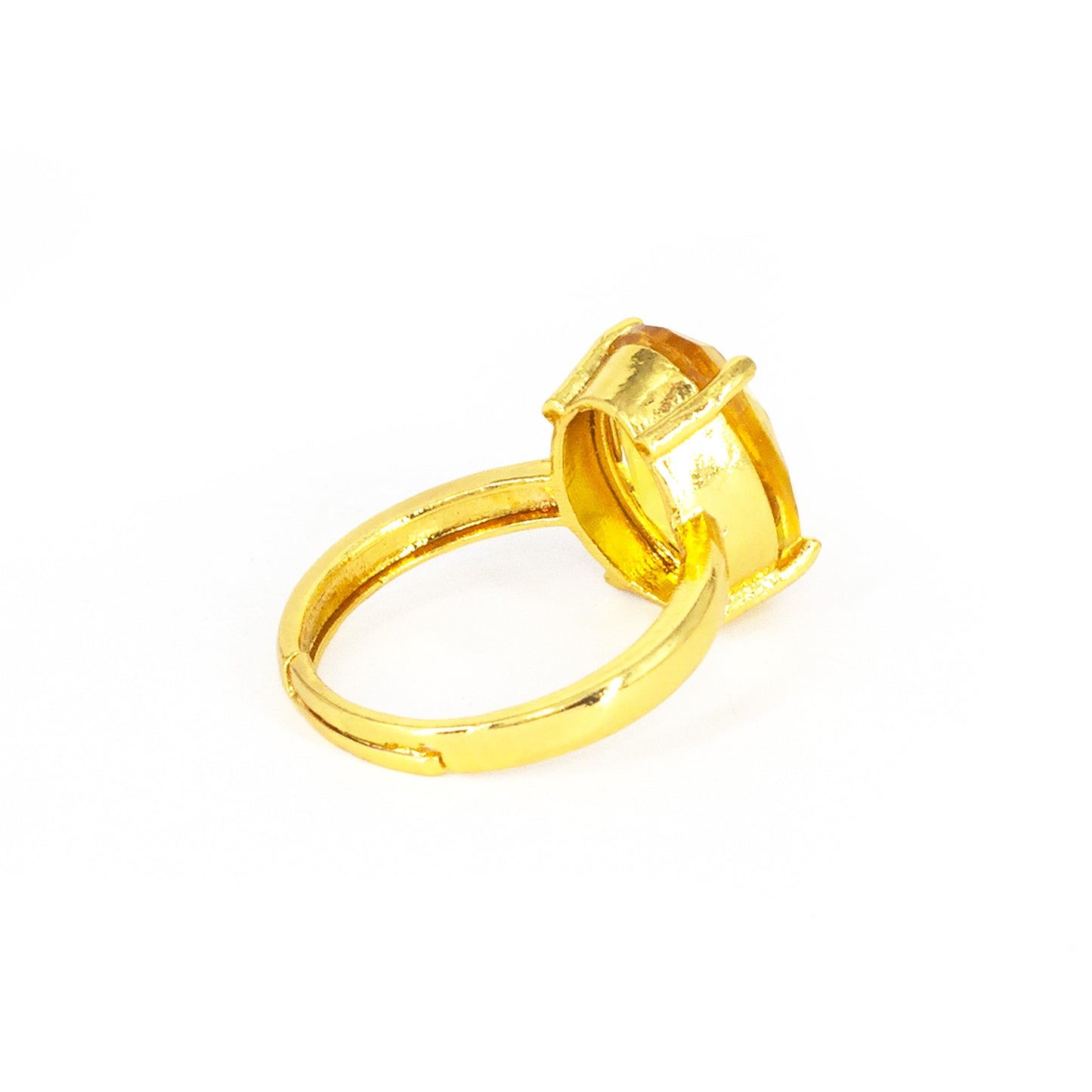 Gold Plated Yellow AD Finger Ring for Women