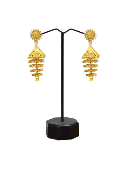 Triangle Trendy Multi Layered Jhumka Earrings