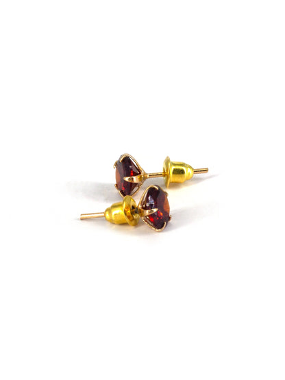 Red AD Stud Earrings for Women