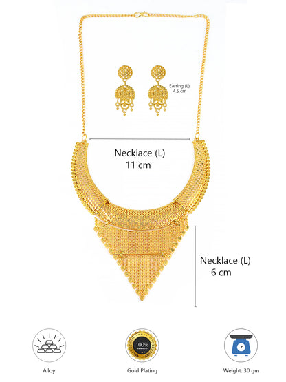 Gold-Plated Traditional Bridal Jewellery Set