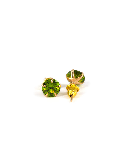 Green AD Stud Earrings for Women