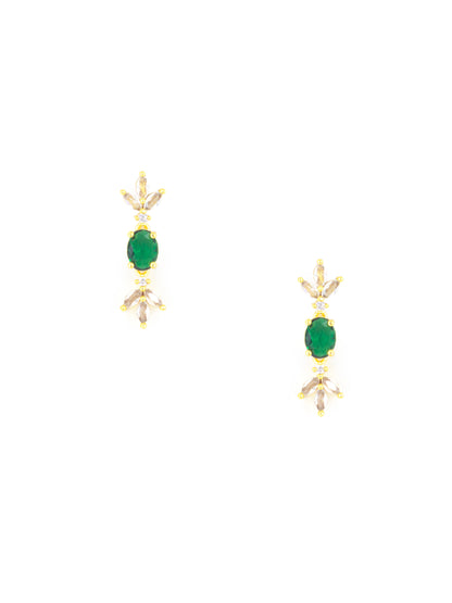 Gold Plated Green AD Choker Set for Women