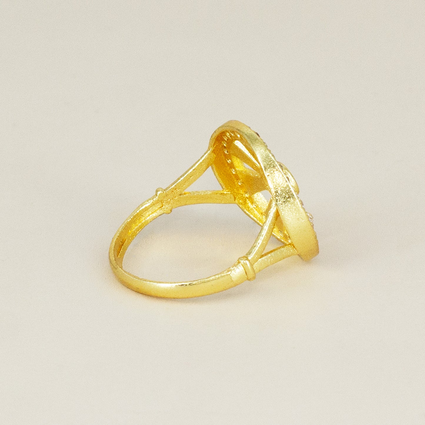 Gold Plated Anti Tarnish Finger Ring for Women