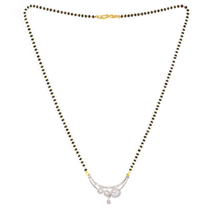 Silver Plated AD Mangalsutra for Women