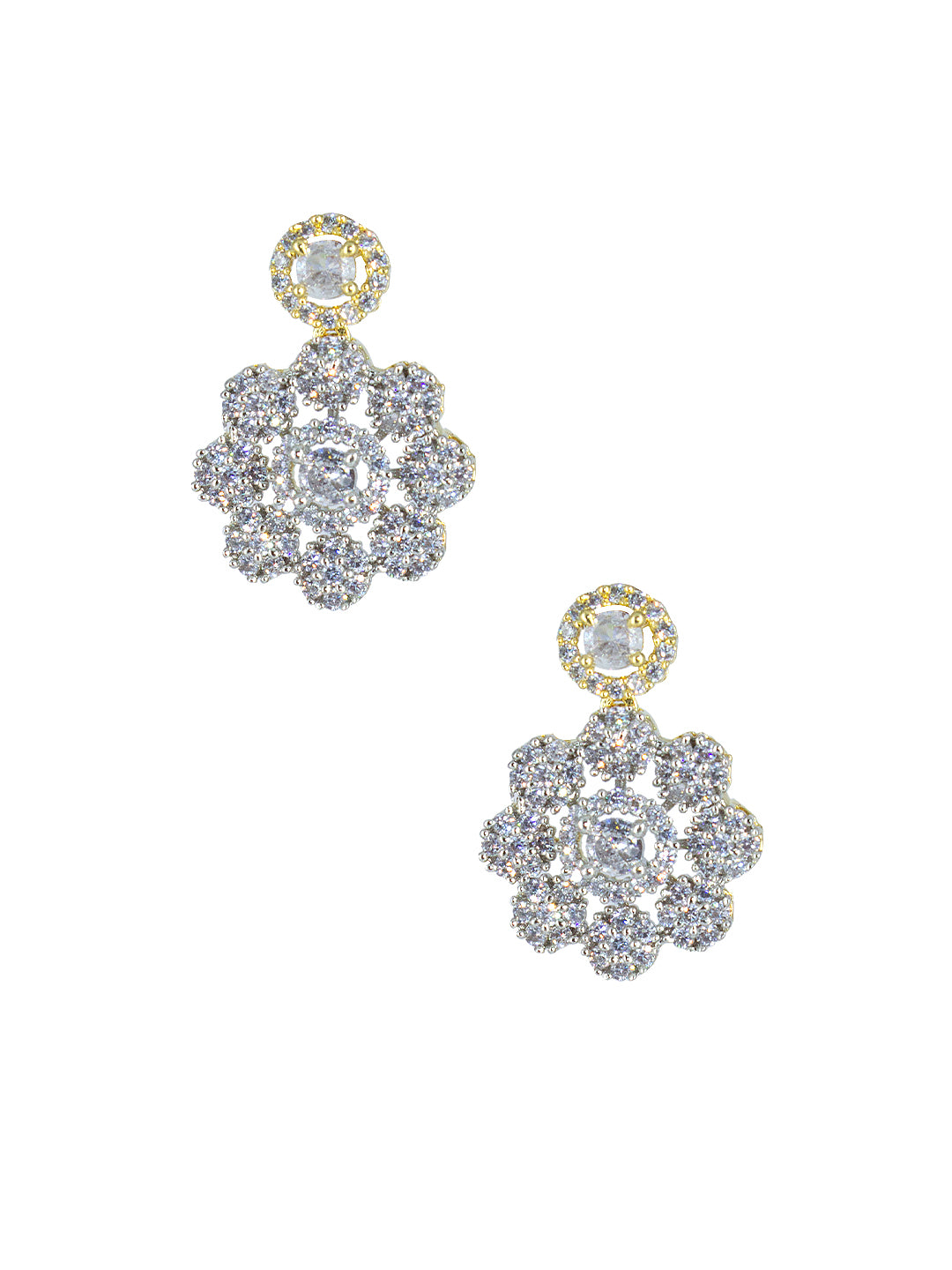 Gold Plated AD Minimal Designer Jewellery Set For Women